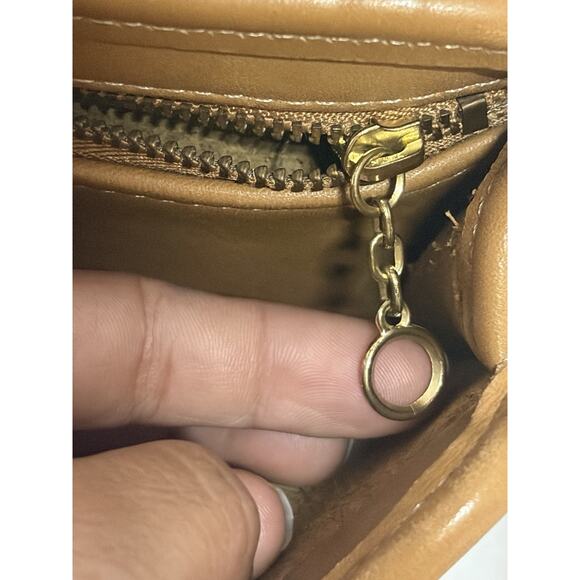 VTG Coach Tribeca Toffee/Tan Leather shoulder bag 9091 Made in USA Crossbody - Picture 9 of 16